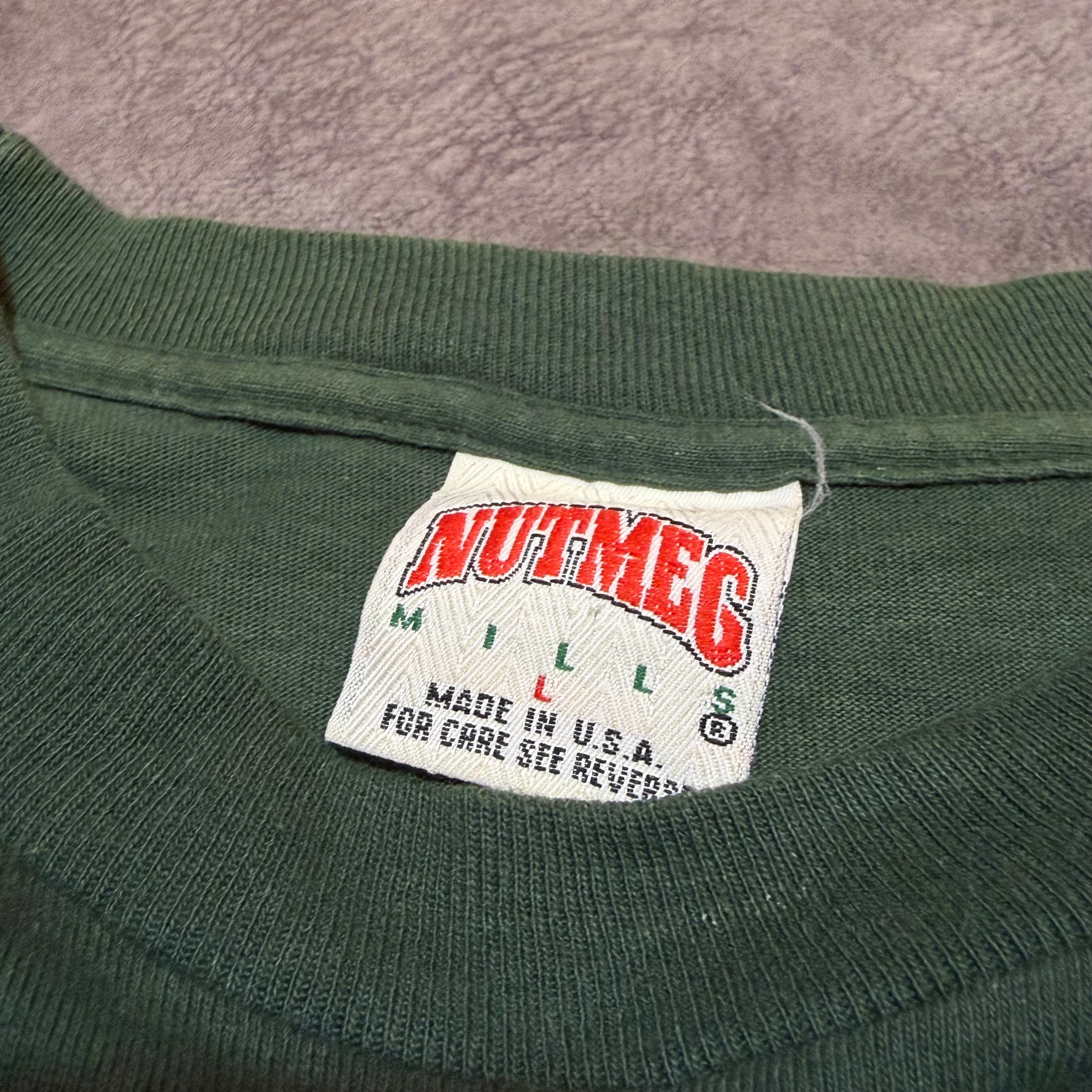 Vintage 90’s Nutmeg Tag Uni Of Miami Triple Threat Tee