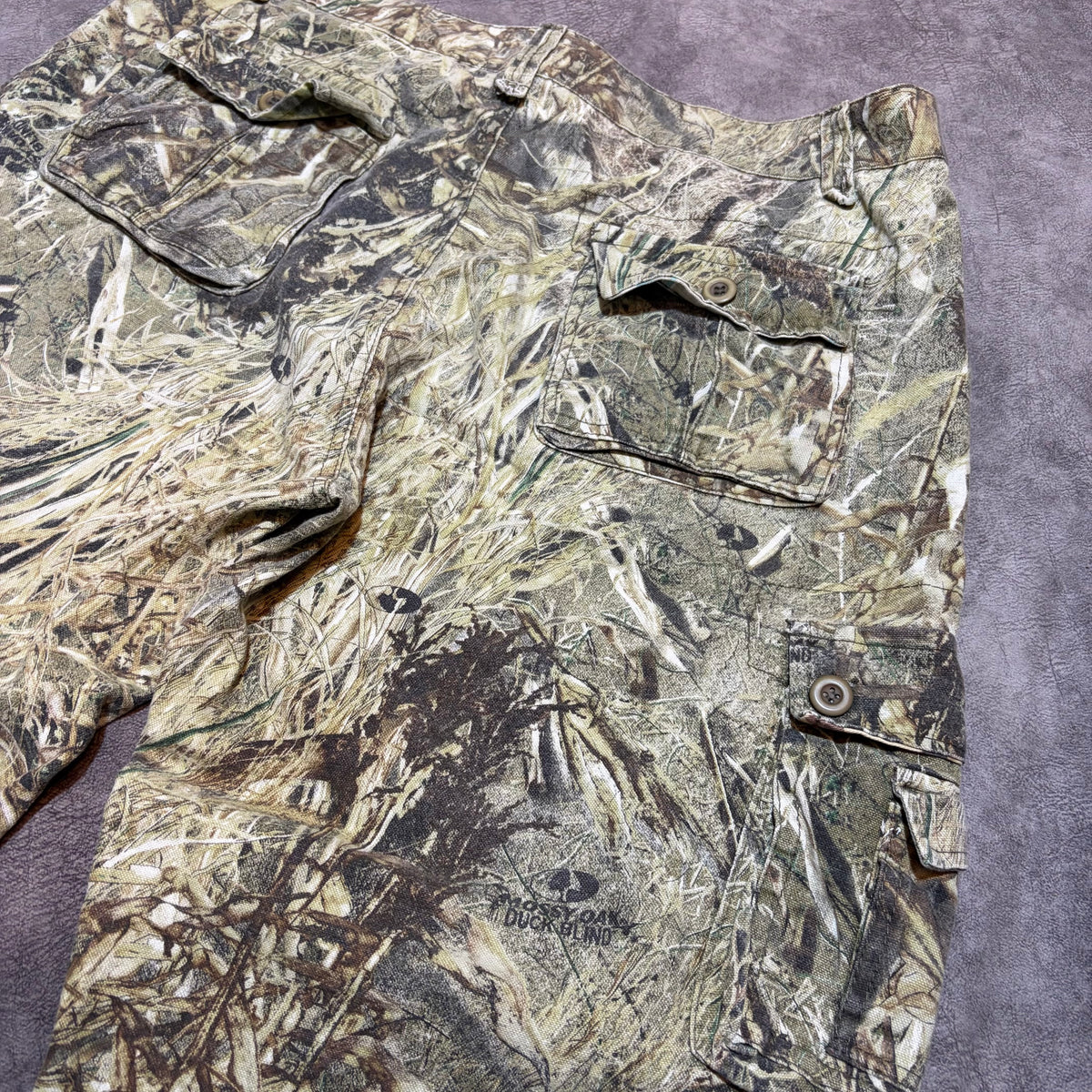 Mossy Oak Y2k Camo Baggy Cargo Shorts