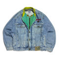 Vintage 80’s/90’s Wampum Distressed Denim Jacket