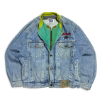 Vintage 80’s/90’s Wampum Distressed Denim Jacket