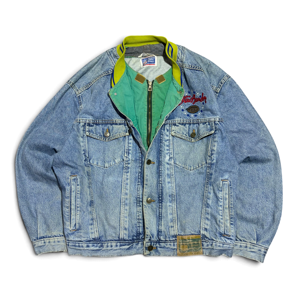 Vintage 80’s/90’s Wampum Distressed Denim Jacket