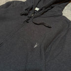 Allsaints Logo Double Zipper Heavyweight Hoodie