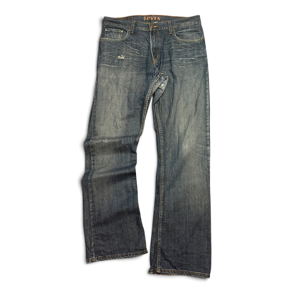 Vintage Y2K Levis 527 Low Rise Bootcut Distressed Jeans