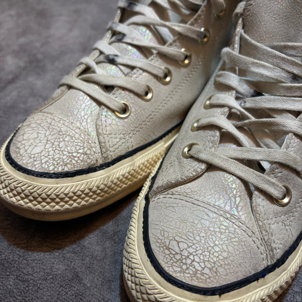 Converse Chuck Taylor All Star High-Top Crinkled Leather Shoes