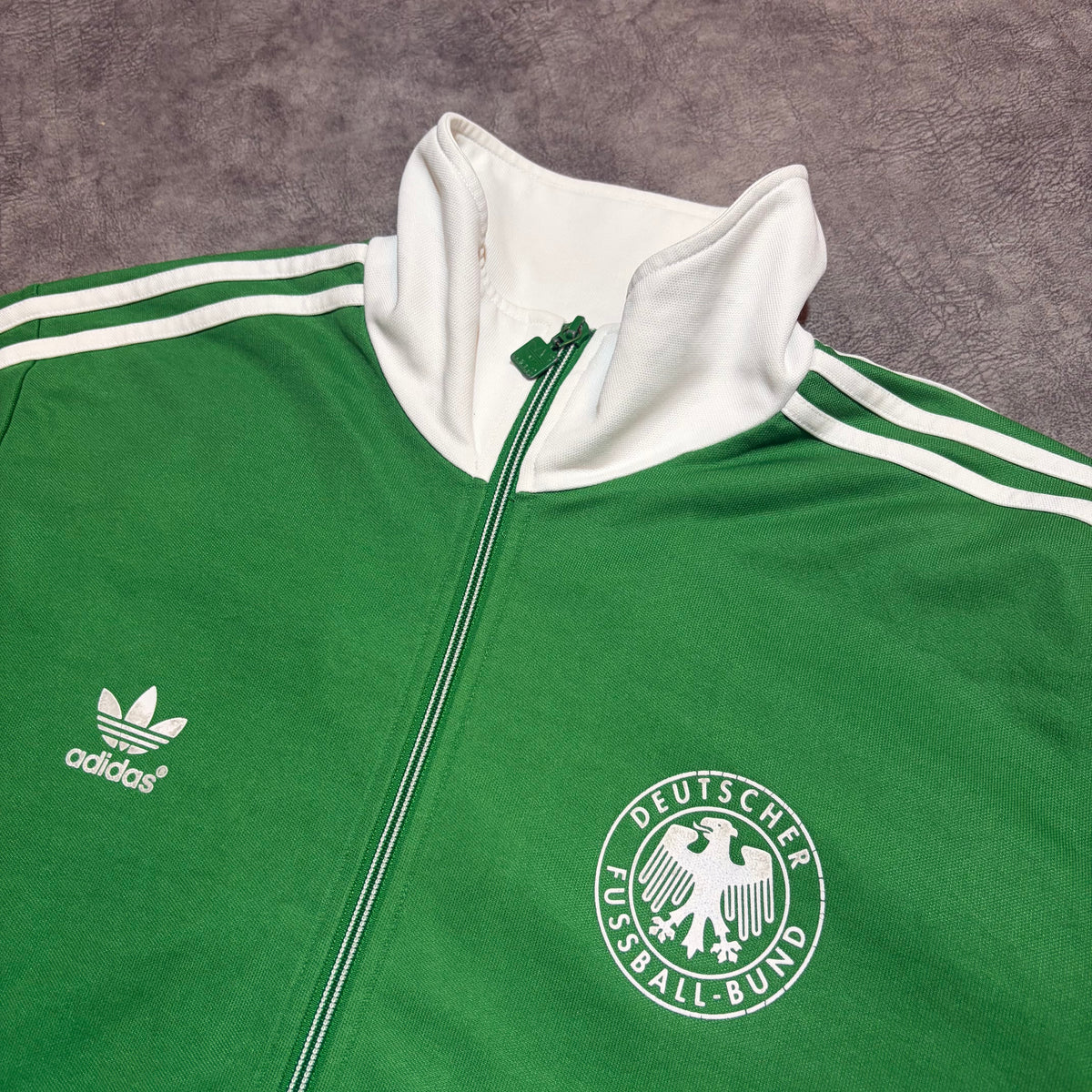 Vintage Adidas Deutcher Fussball-Bund Y2K 3 Striped Track Jacket