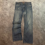 Vintage Y2K Levis 527 Low Rise Bootcut Distressed Jeans