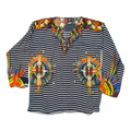 Vintage Jean Paul Gaultier Soleil "Feather Marinière" Iconic Striped Blouse
