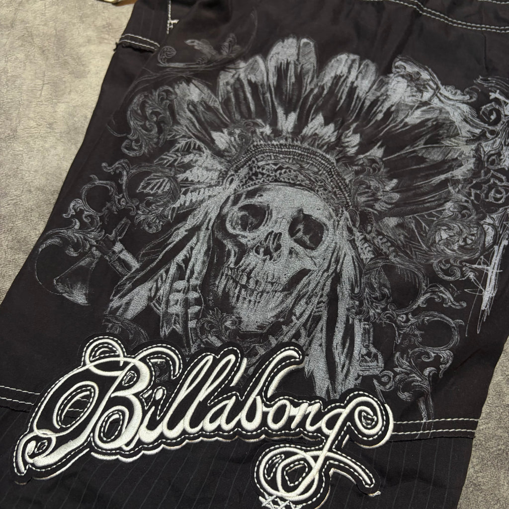 Billabong Y2K Patches And Skull Swimsuit