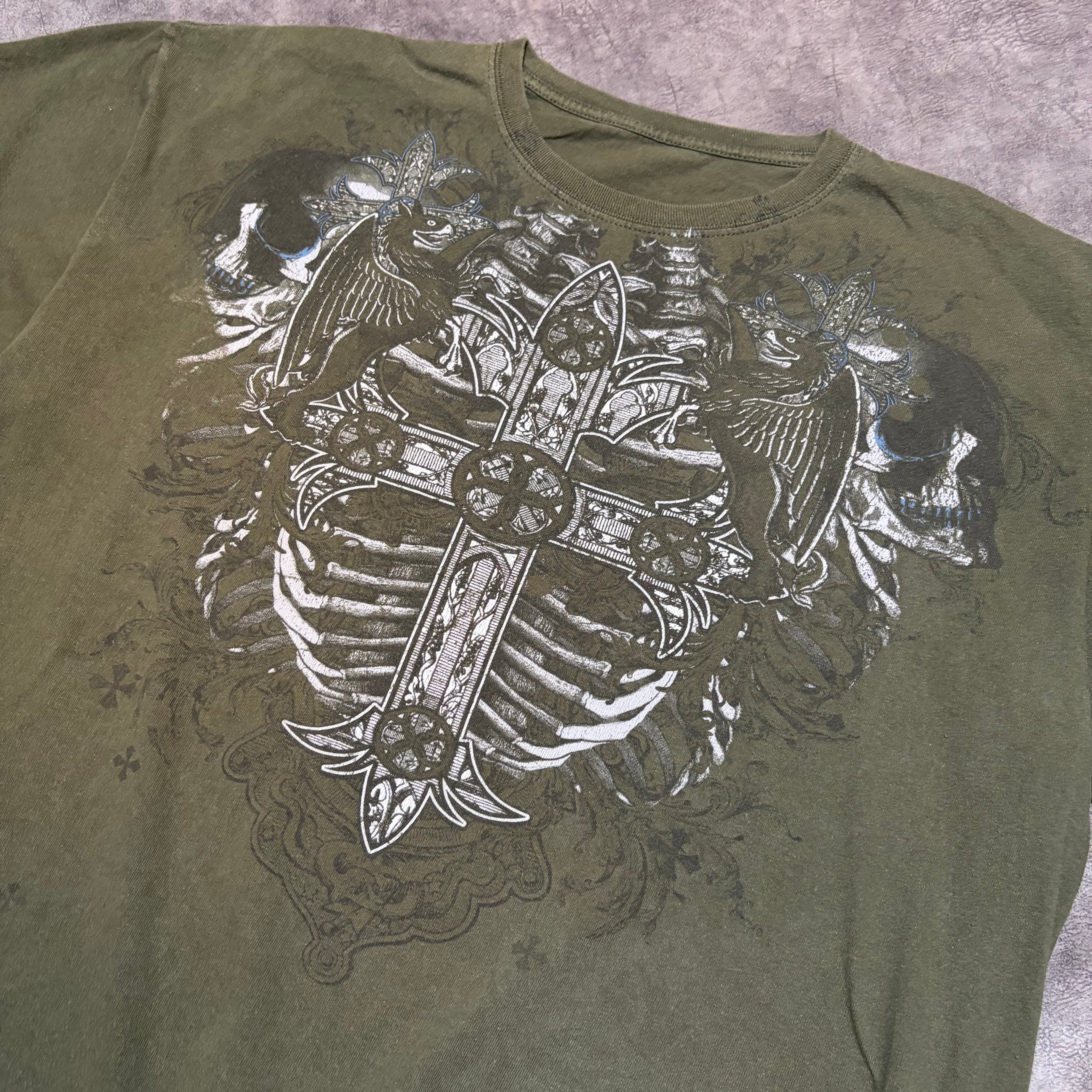 Y2K Affliction Style Grunge Tee