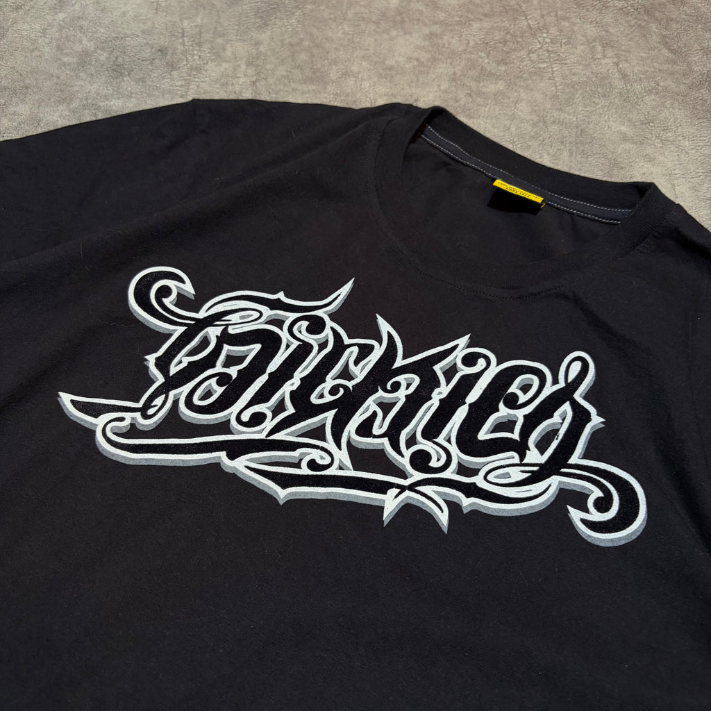 Vintage Y2K Dickies Velvet Print SpellOut Tee