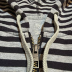 Nike Athletic Dept Striped Y2K Heavy Zip Up Hoodie