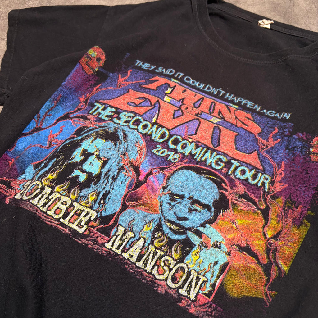 Twin Evil Zombie Vs Mansion 2018 Tour Tee