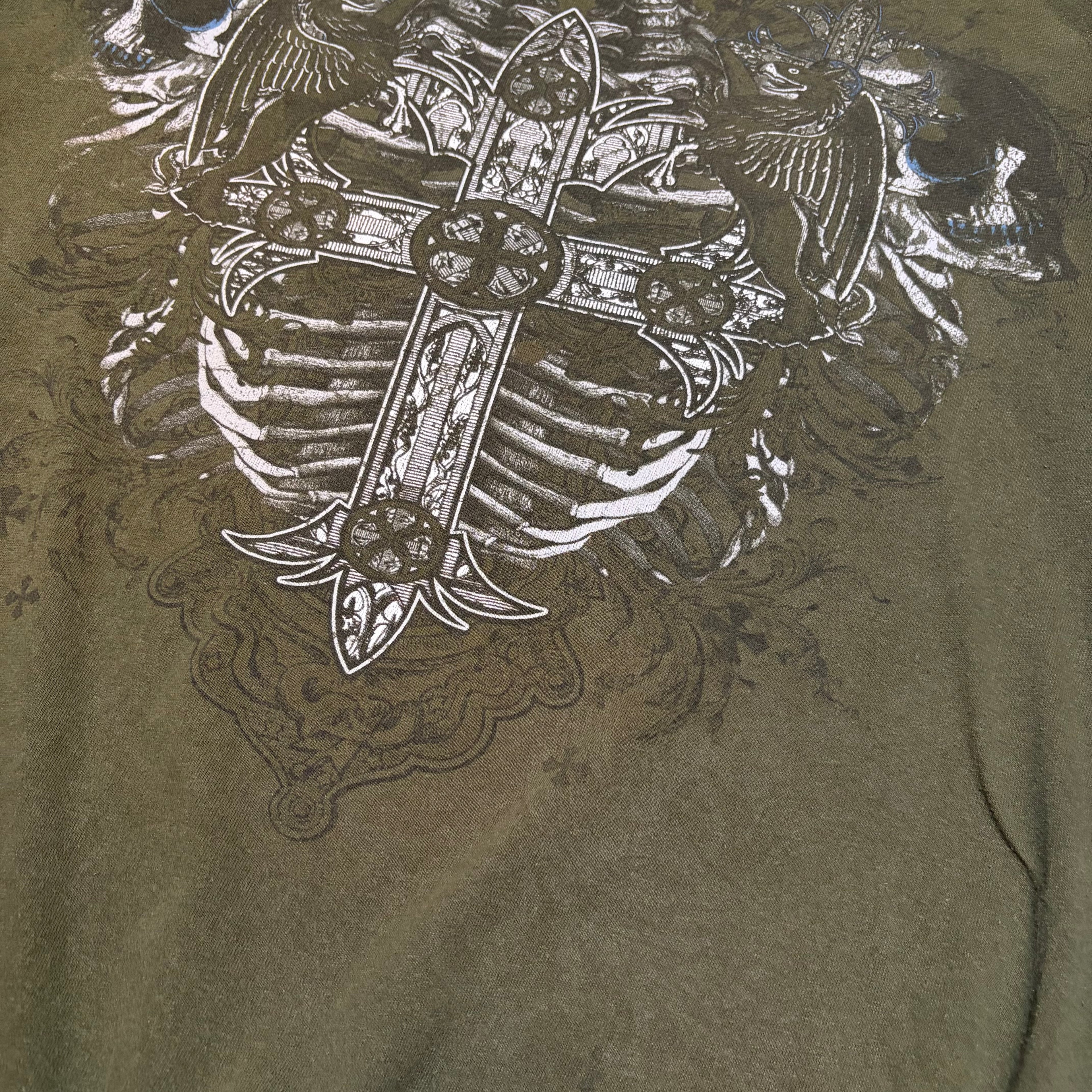 Y2K Affliction Style Grunge Tee