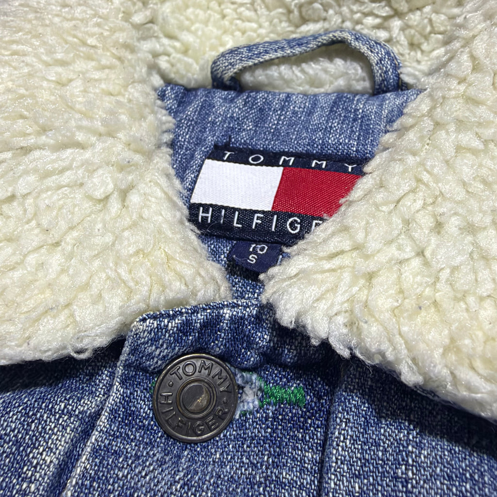 Vintage Tommy Hilfiger Women's
Denim Sherpa Lined Jacket
