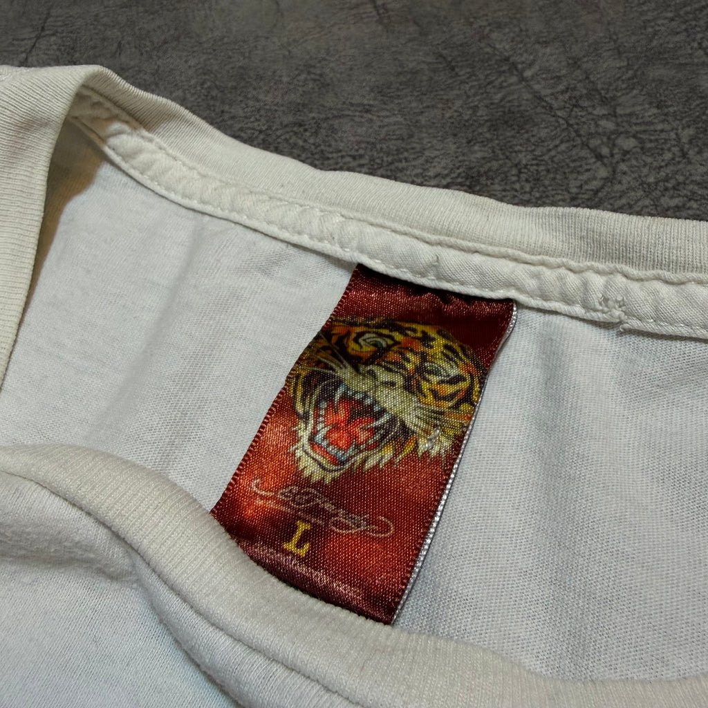 Vintage Ed Hardy By Christian Audigier Y2K Tiger Graphic Tee