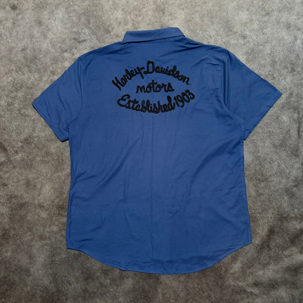 Harley Davidson Mechanic Style Button Up Shirt