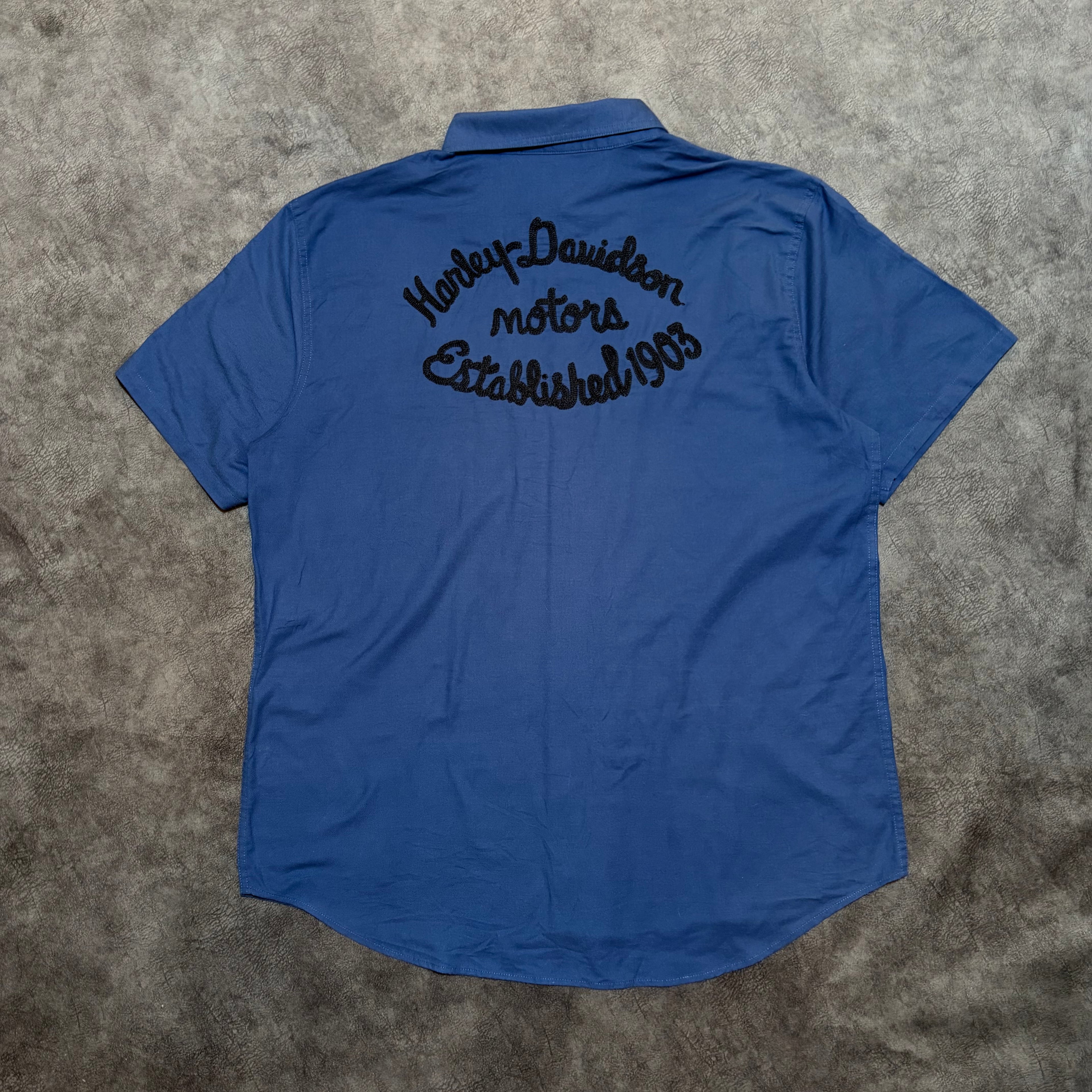 Harley Davidson Mechanic Style Button Up Shirt