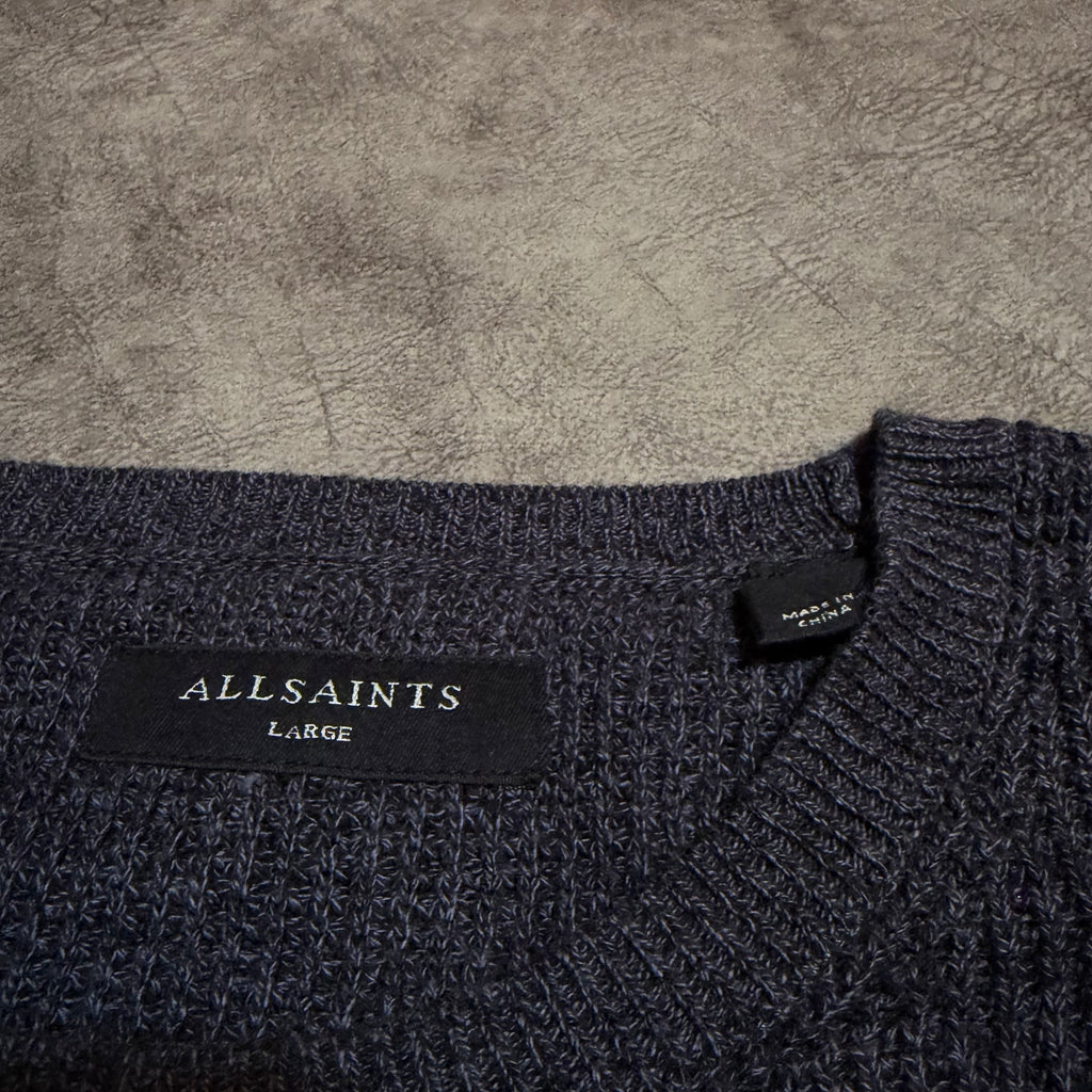 Allsaints Logo Heavyweight Knitted Sweater