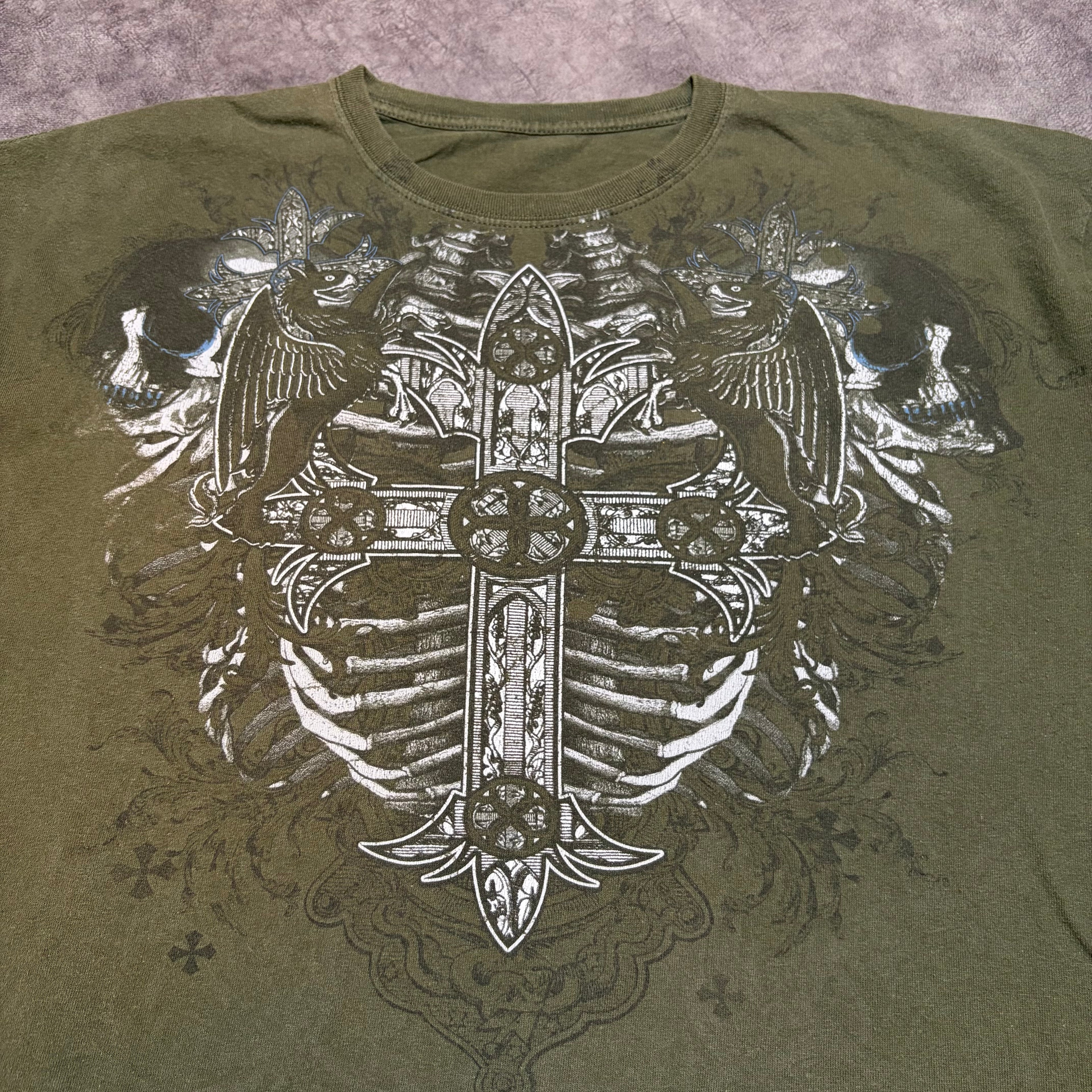 Y2K Affliction Style Grunge Tee