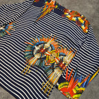 Vintage Jean Paul Gaultier Soleil "Feather Marinière" Iconic Striped Blouse
