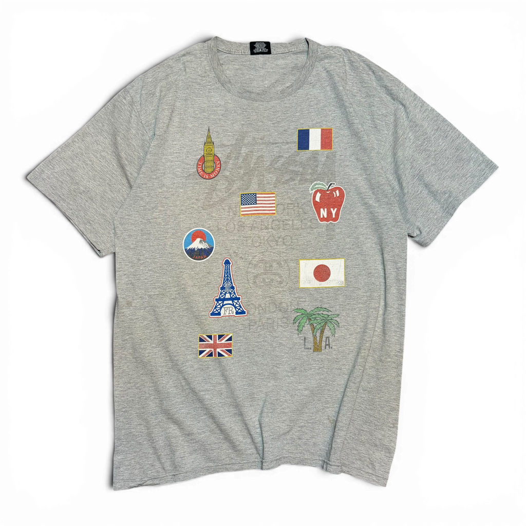 Stussy Worldwide Flags Graphic Tee
