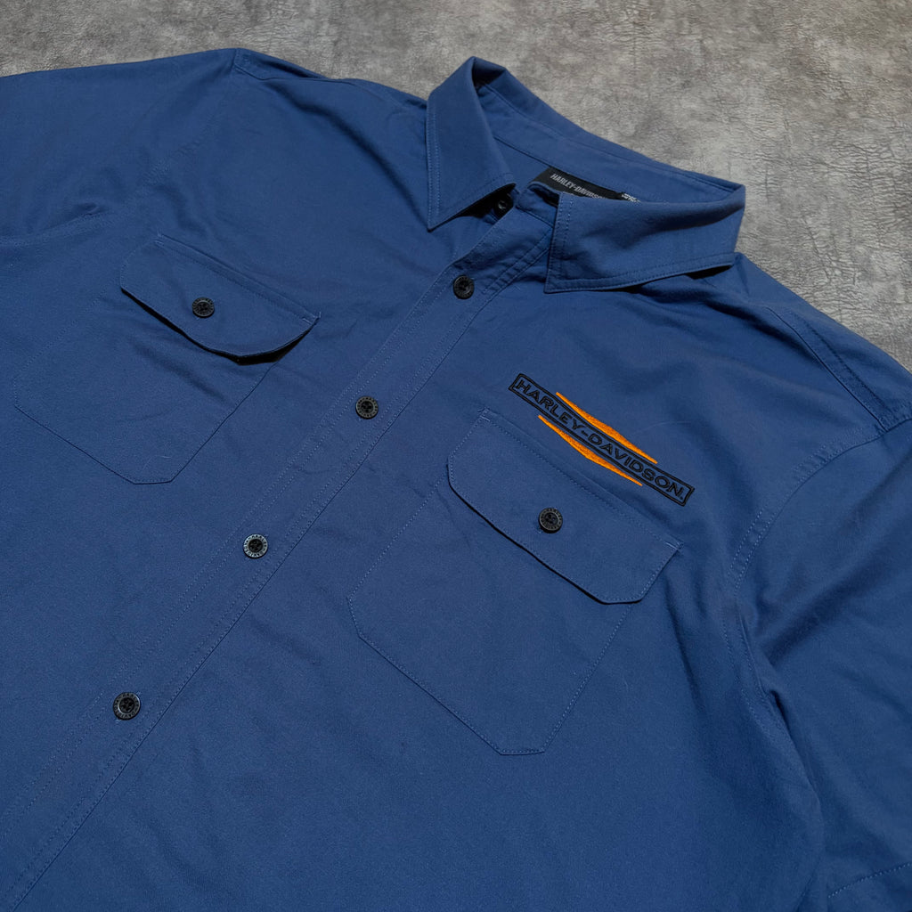 Harley Davidson Mechanic Style Button Up Shirt