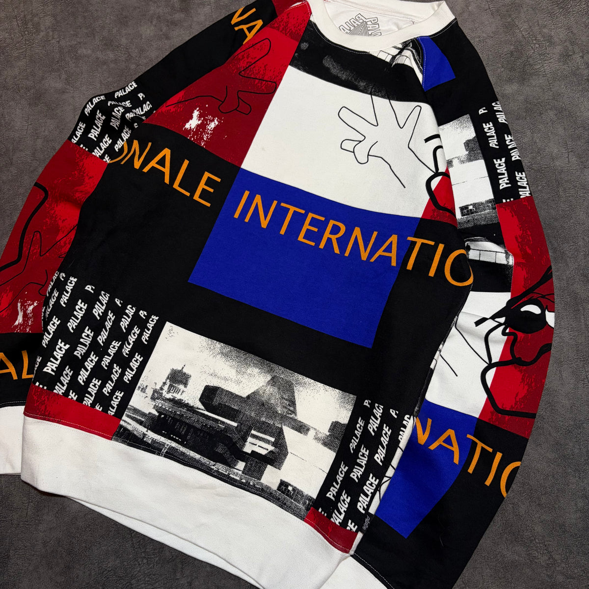 Palace Skate Y2K AOP Graphic Crewneck