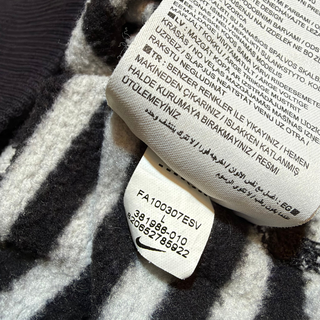 Nike Athletic Dept Striped Y2K Heavy Zip Up Hoodie