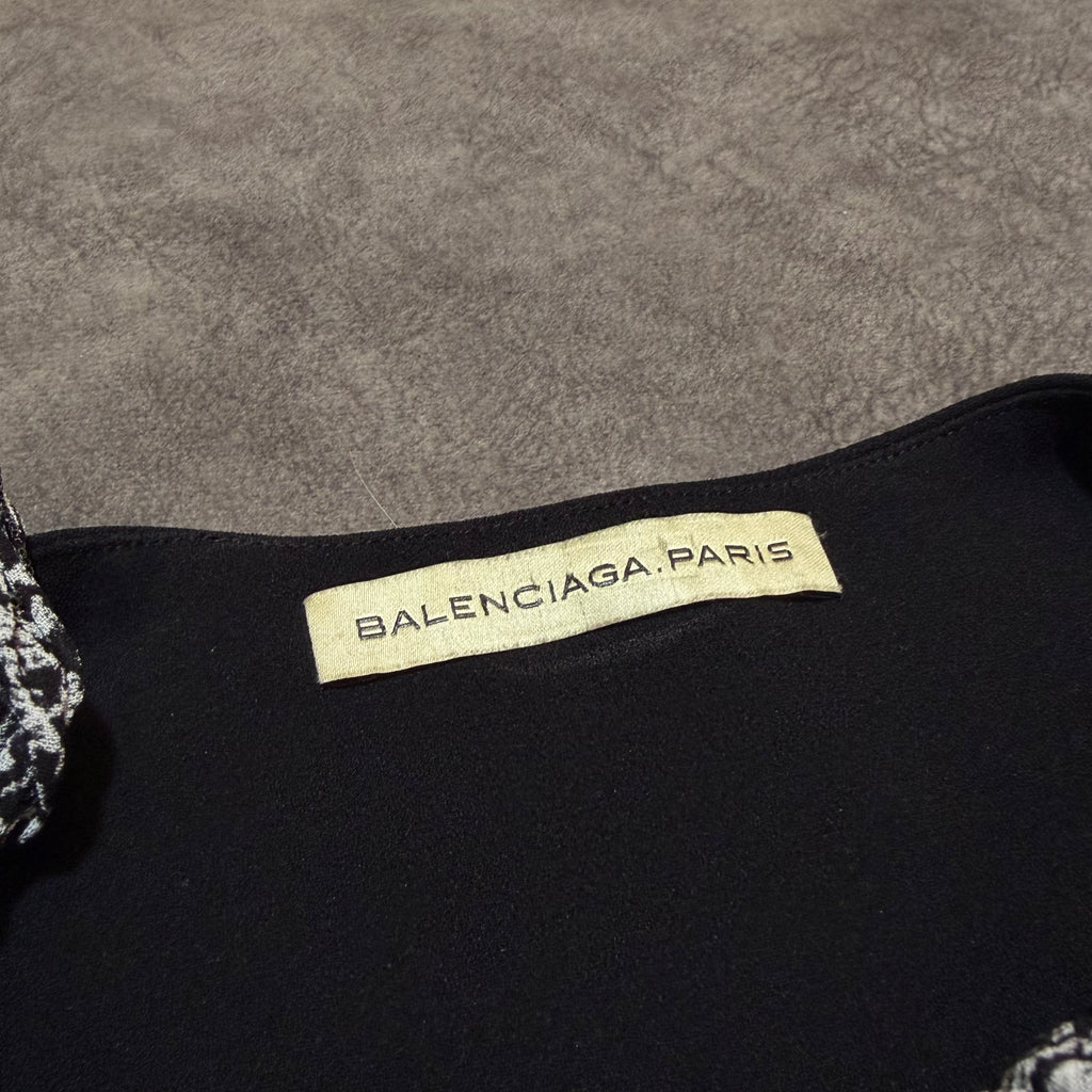 Balenciaga Nicolas Ghesquière SS13 Ruffled Graphic Mini Dress