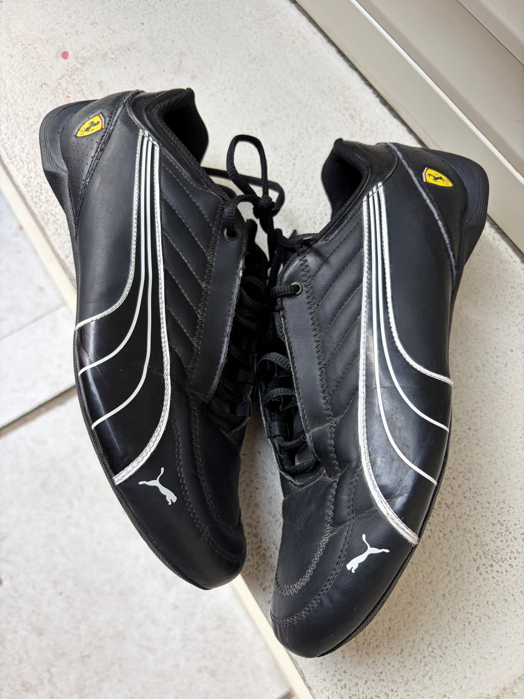 Puma X Ferrari Black On Black Y2K Speed Cat Shoe