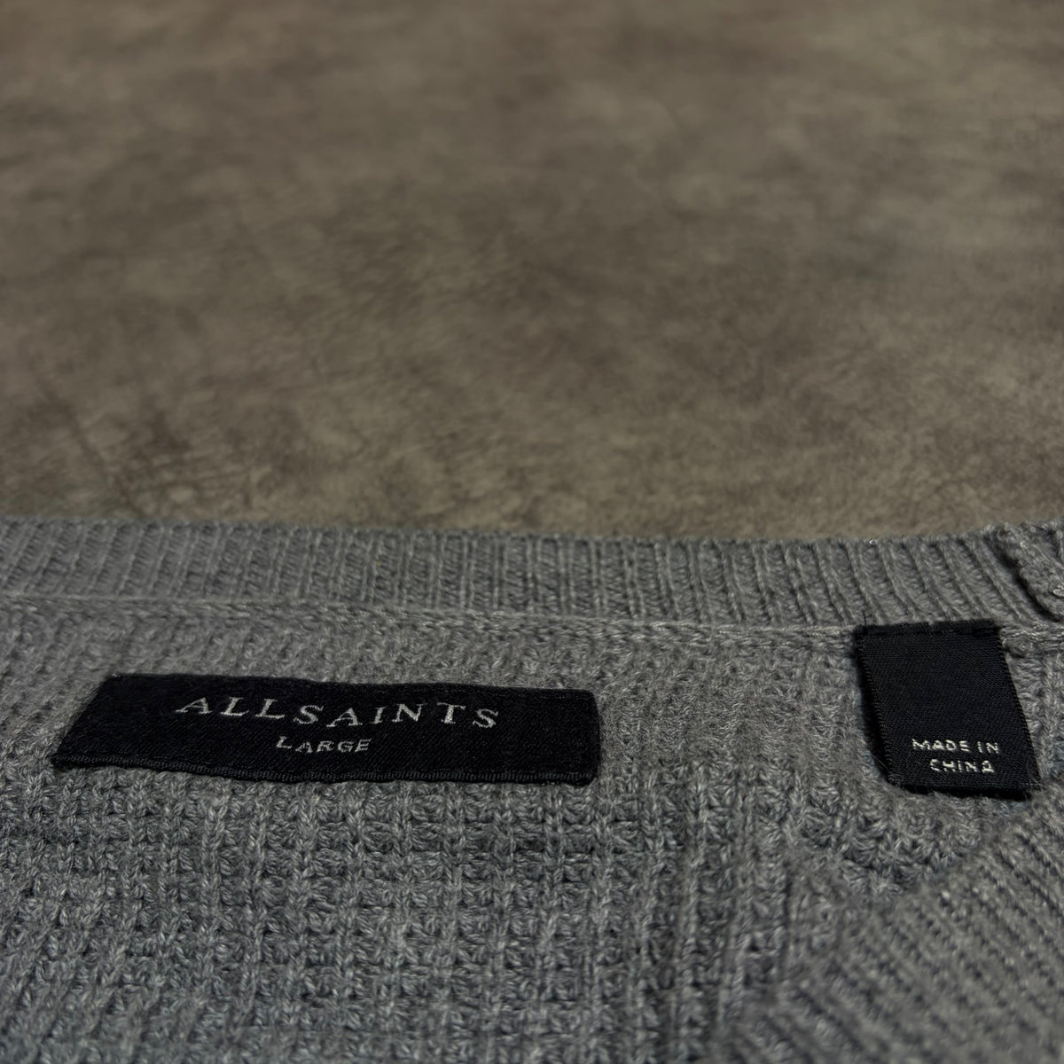 Allsaints Logo Heavyweight Knitted Sweater