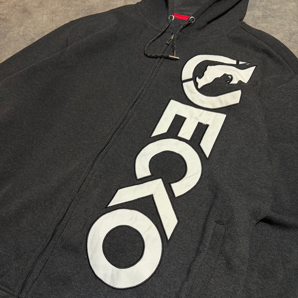 Ecko Unltd SpellOut Y2K ZipUp Hoodie