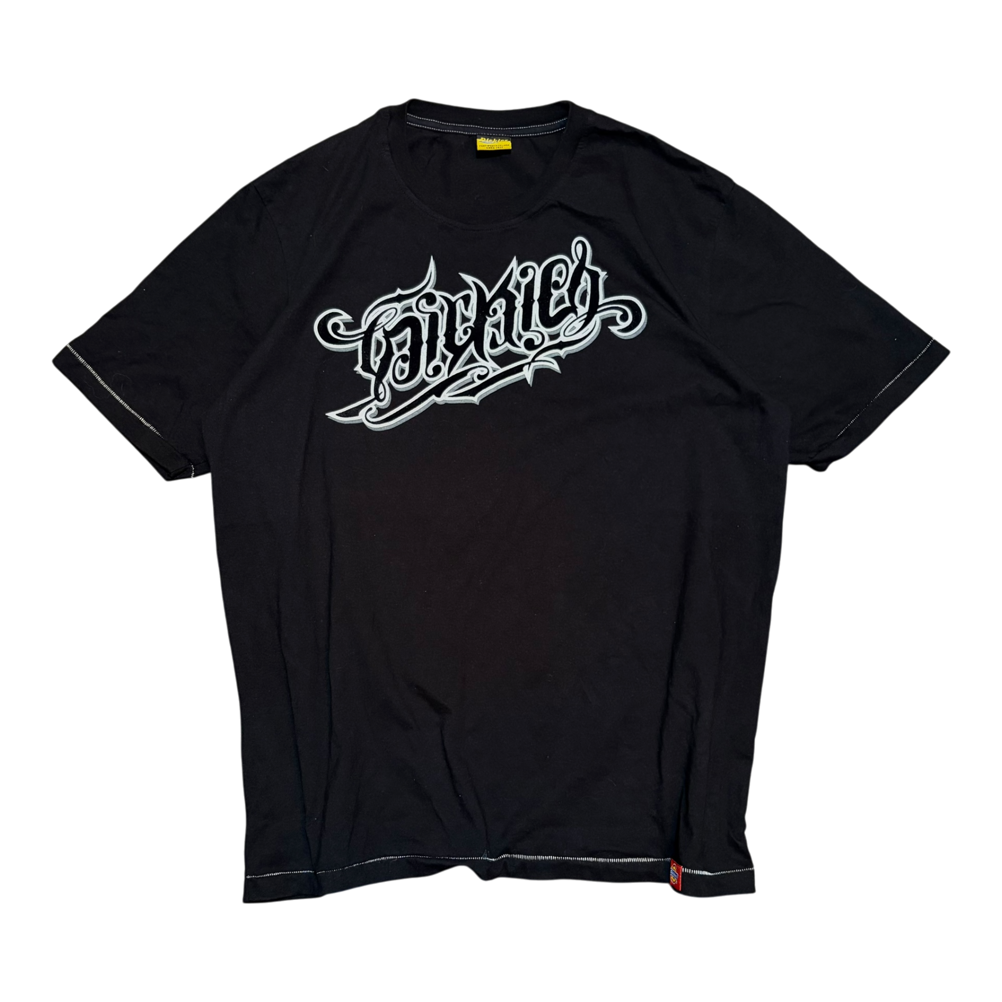 Vintage Y2K Dickies Velvet Print SpellOut Tee