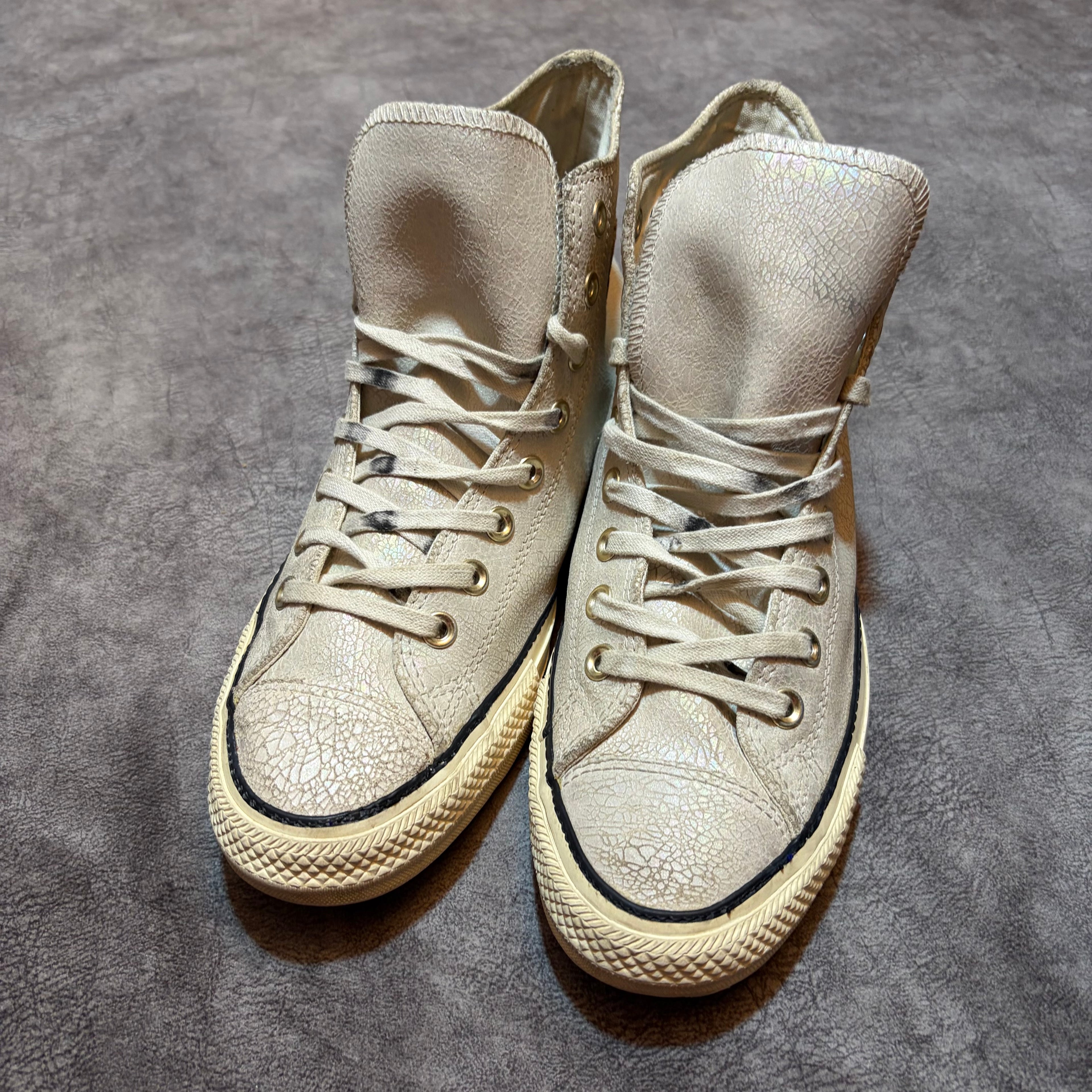 Converse Chuck Taylor All Star High-Top Crinkled Leather Shoes