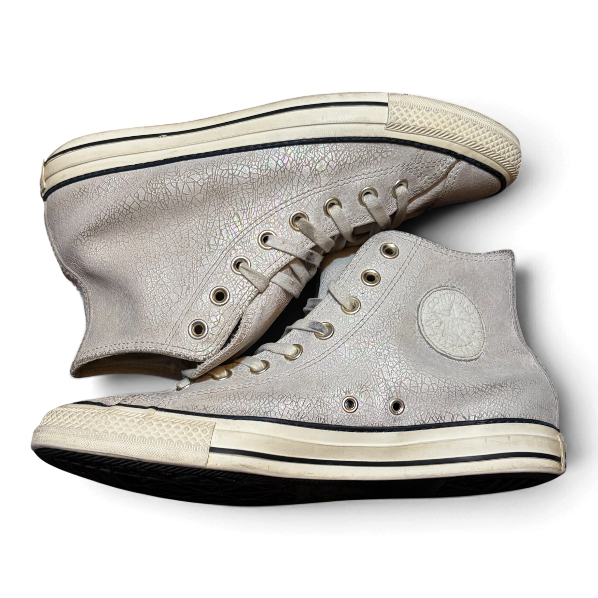 Converse Chuck Taylor All Star High-Top Crinkled Leather Shoes