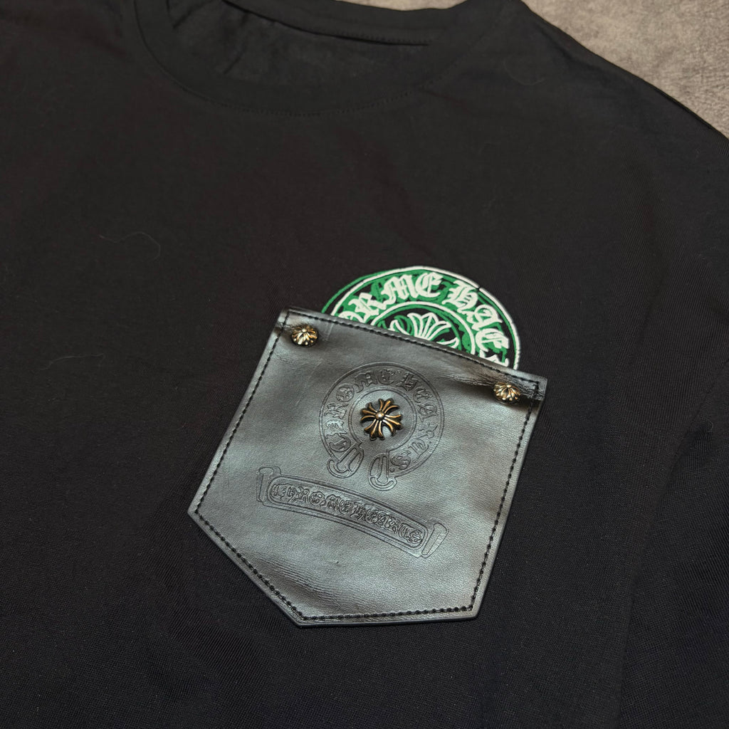 Chrome Hearts Leather Pocket Logo Tee