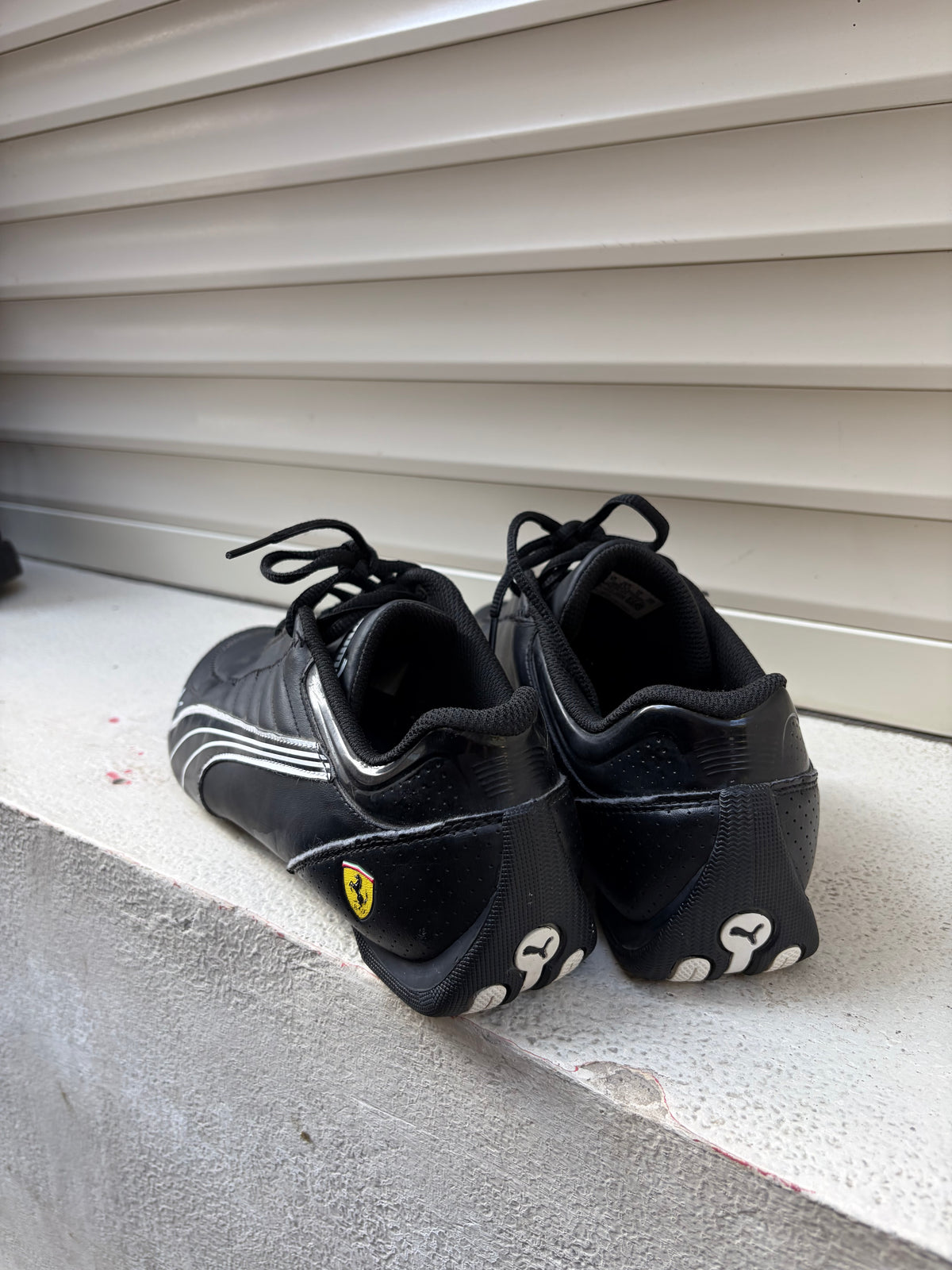 Puma X Ferrari Black On Black Y2K Speed Cat Shoe