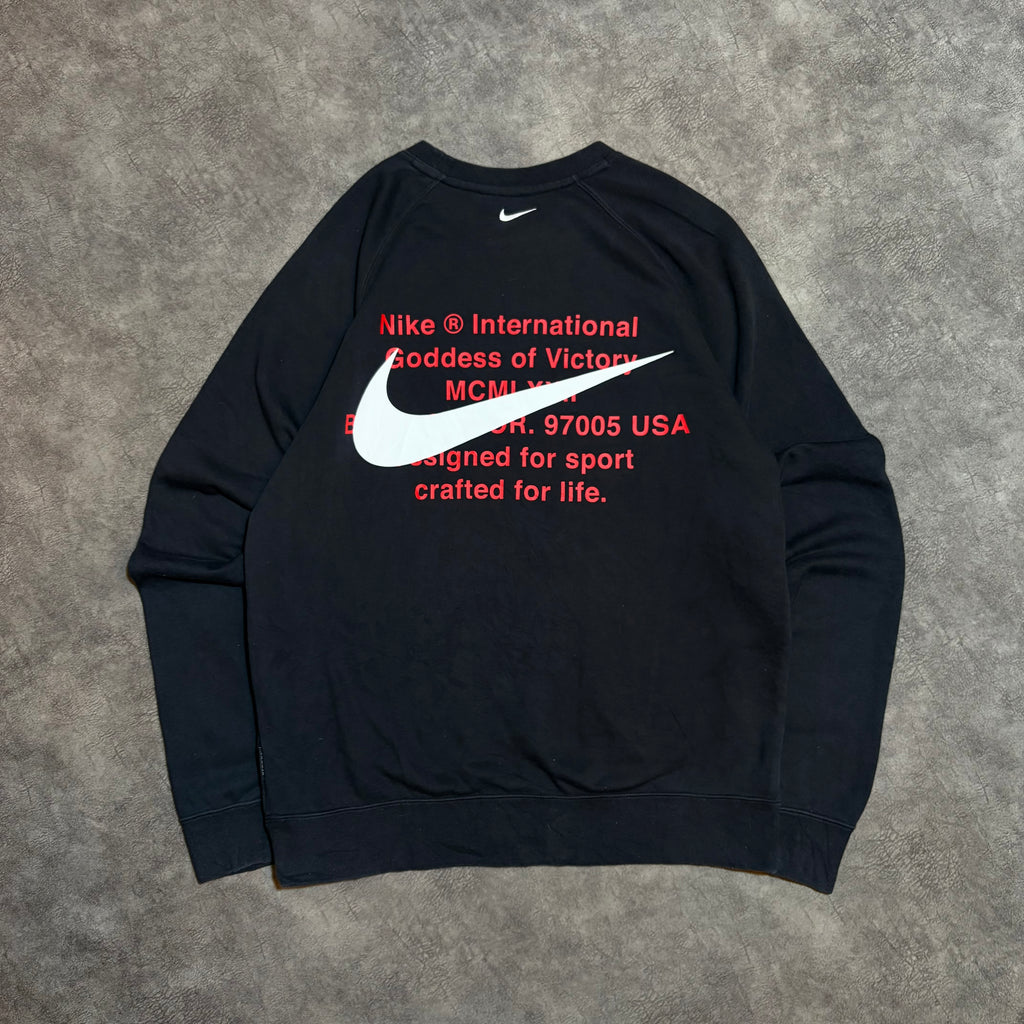 Nike Double Swoosh Big Back Print Crewneck