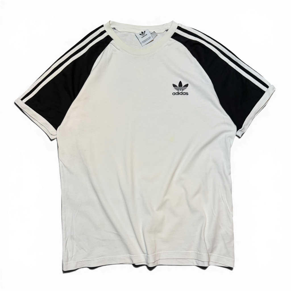 Adidas Y2K 3 Strip White and Black Tee