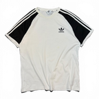Adidas Y2K 3 Strip White and Black Tee