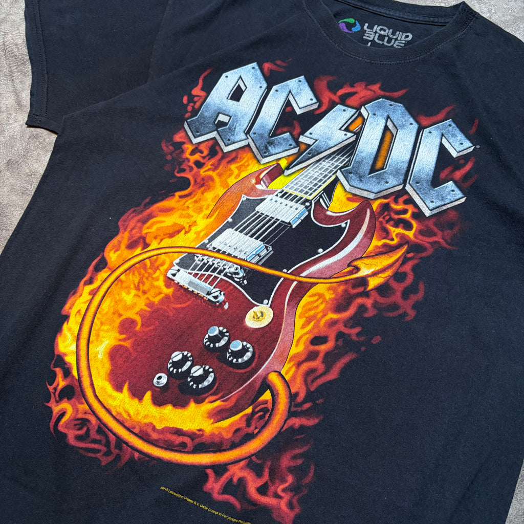 ACDC 2015 Liquid Blue Tag Tag Graphic Tee