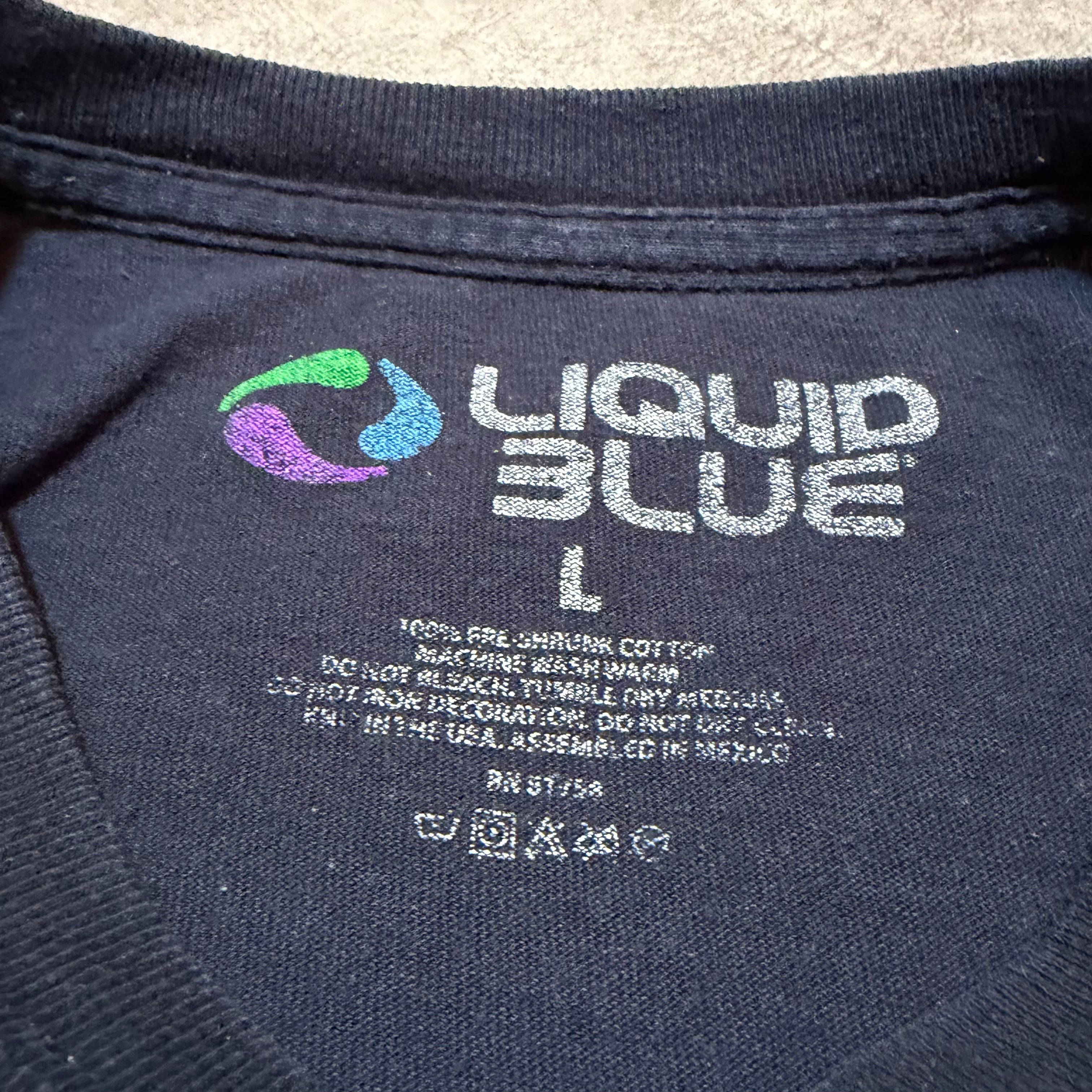 ACDC 2015 Liquid Blue Tag Tag Graphic Tee
