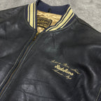 Redskins Genuine Leather Y2K Bomber Jacket