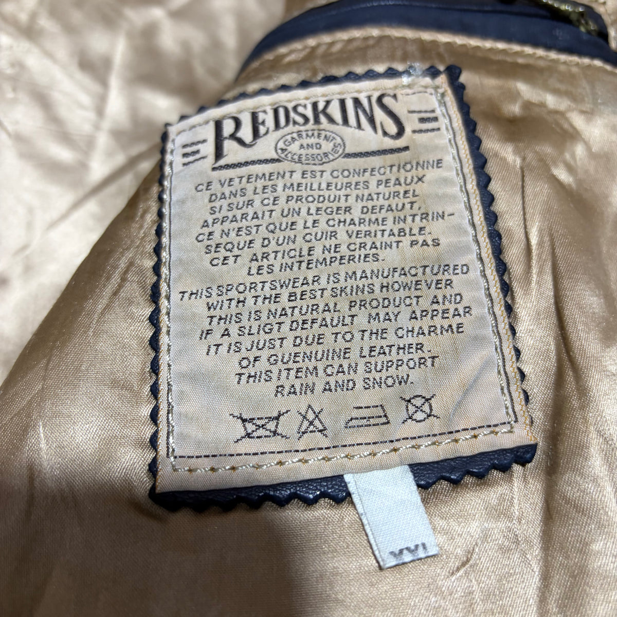 Redskins Genuine Leather Y2K Bomber Jacket