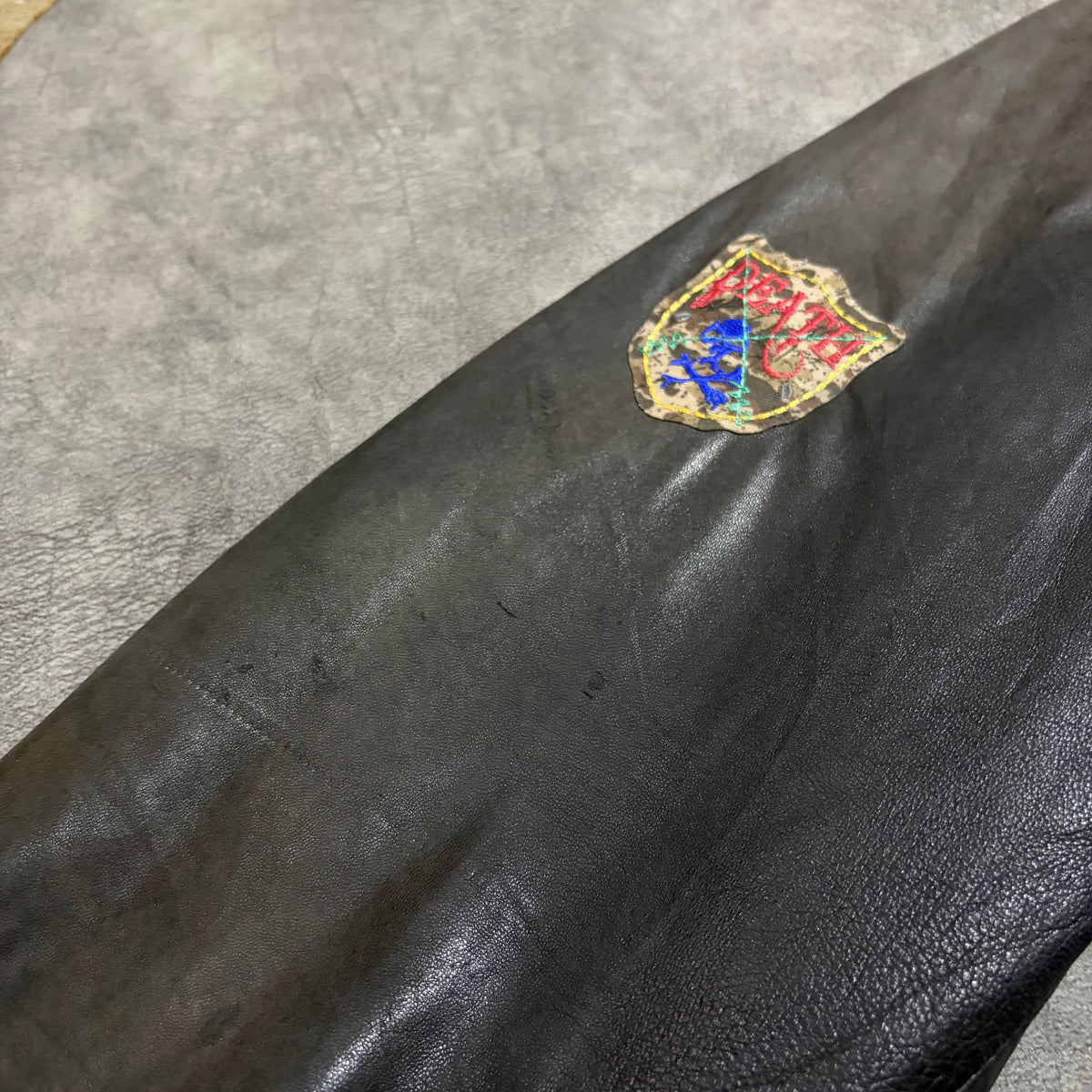 Redskins Genuine Leather Y2K Bomber Jacket