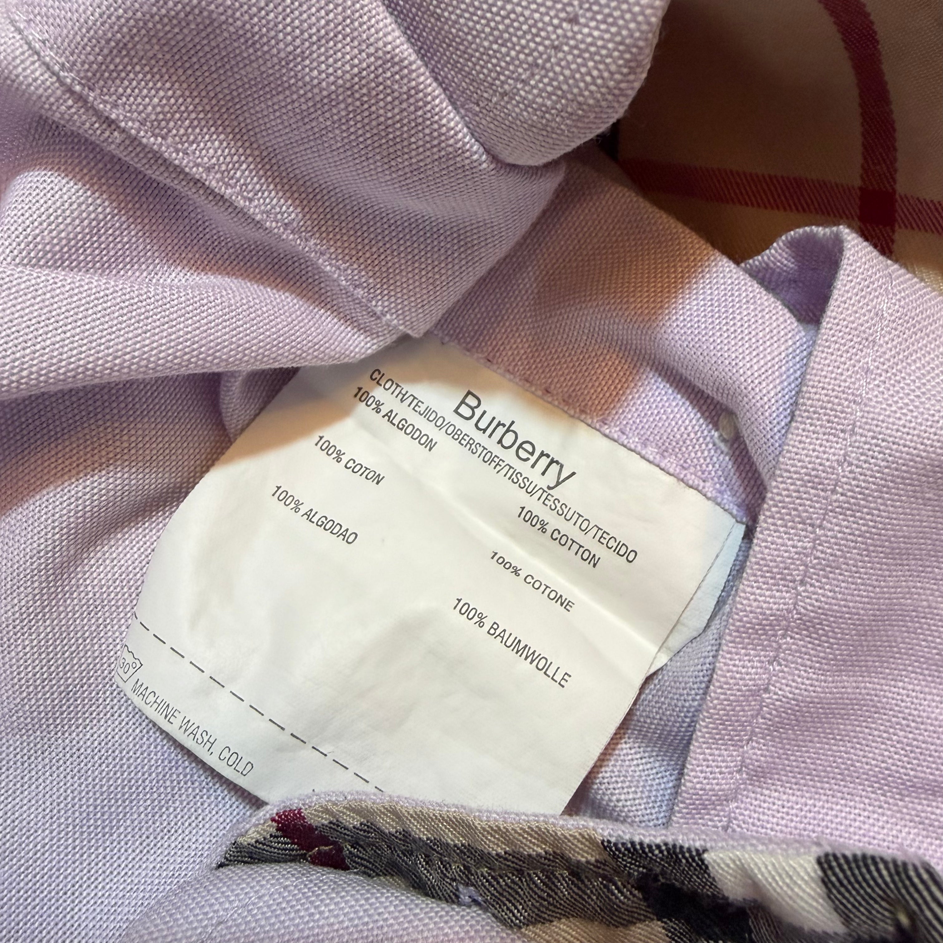 Burberry London Long Sleeve Button Up Shirt