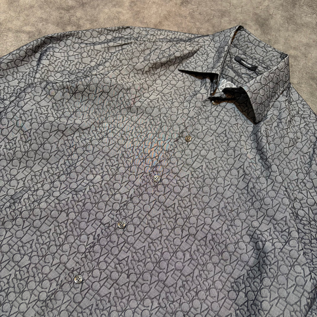 Versace Classics Pattern Logo Button Up Shirt