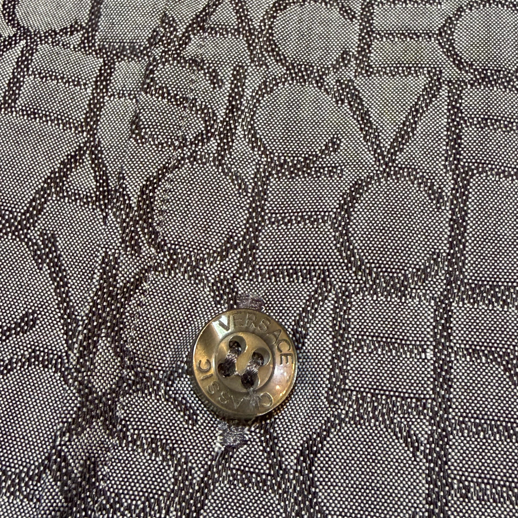 Versace Classics Pattern Logo Button Up Shirt