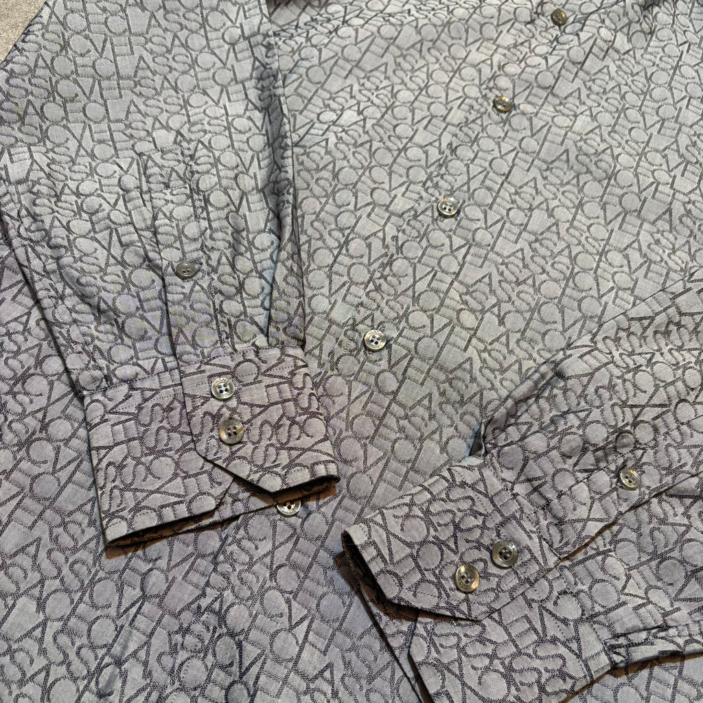 Versace Classics Pattern Logo Button Up Shirt