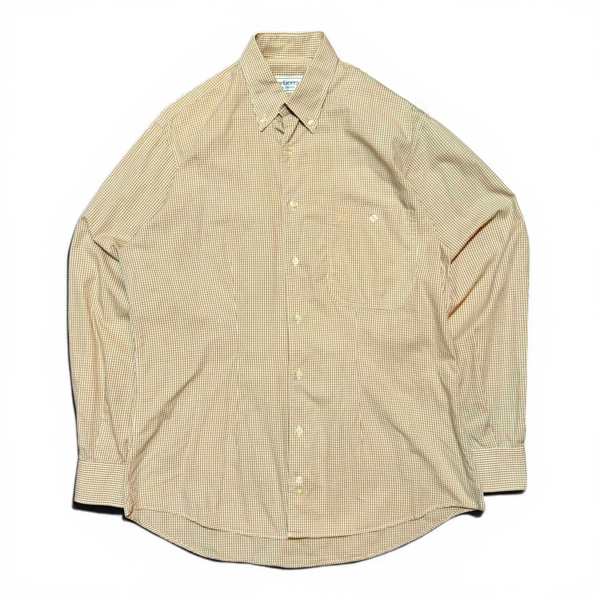 Vintage 90s Burberry’s Plated Button Up Shirt
